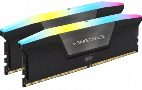 رم دسکتاپ (16GB*2) 32 گیگابایت Corsair مدل VENGEANCE RGB DDR5 6000MHz