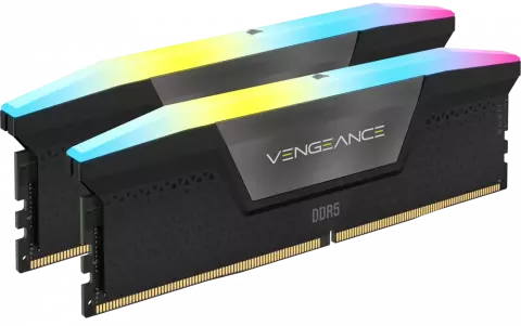 رم دسکتاپ (16GB*2) 32 گیگابایت Corsair مدل VENGEANCE RGB DDR5 5200MHz