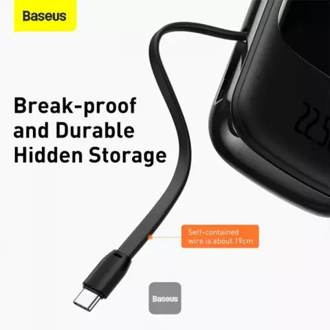 پاور بانک 10000 میلی‌آمپر ساعت Baseus مدل Qpow BS-P1001C