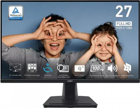 مانیتور MSI مدل PRO MP275 WITH FIXED STAND BLACK MATRIX