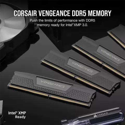 رم دسکتاپ (16GB*2) 32 گیگابایت Corsair مدل VENGEANCE DDR5 6000MHz