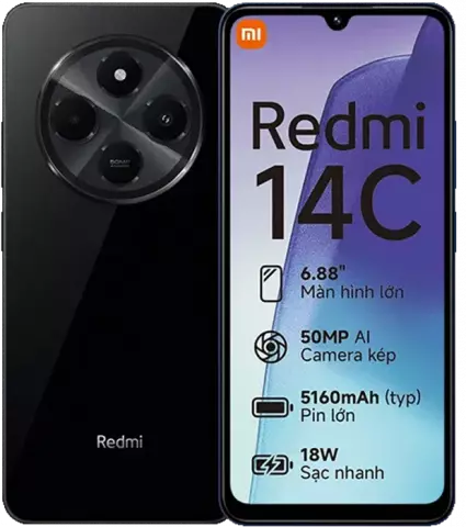 گوشی موبایل 256 گیگابایت Xiaomi مدل Redmi 14C نسخه گلوبال