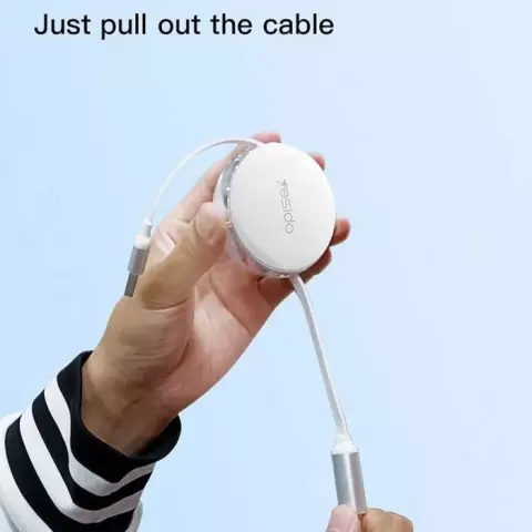کابل شارژ 1.2 متری USB به Micro USB, Type-C ,Lightning یسیدو مدل CA117