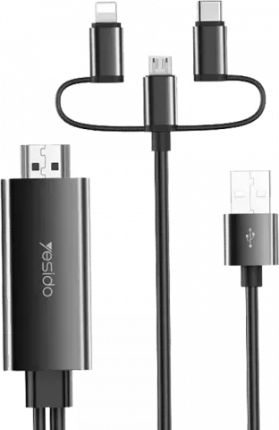 YESIDO HM05 3INI BLACK ASLI HDMI CABLE
