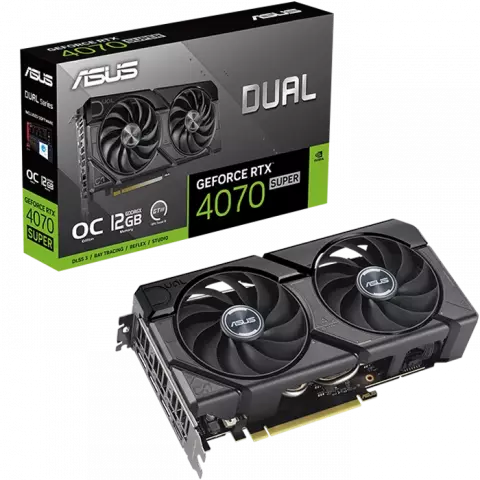 کارت گرافیک ASUS مدل Dual GeForce RTX 4070 SUPER EVO OC Edition 12GB GDDR6X