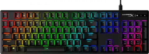 کیبورد سیمی گیمینگ HyperX مدل Alloy Origins با سوئیچ‌ آبی (aqua)