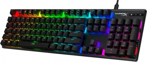 کیبورد سیمی گیمینگ HyperX مدل Alloy Origins با سوئیچ‌ آبی (aqua)