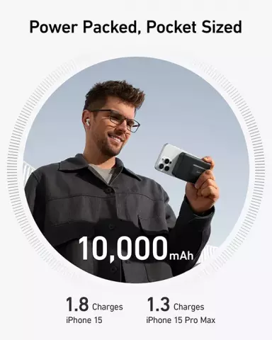 پاوربانک 10000 میلی آمپر ساعت Anker مدل PowerCore 10K (MagGo) A1654