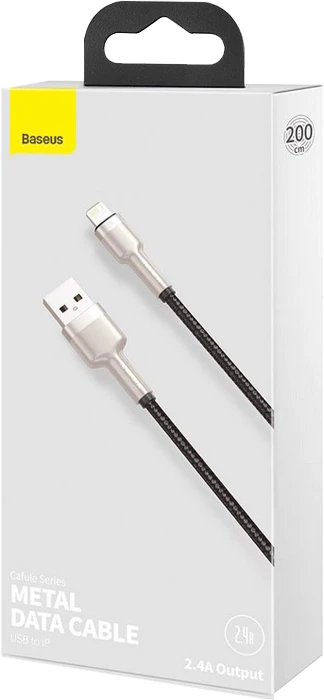 کابل شارژ 2 متری باسئوس USB به Lightning مدل CAFULE CALJK-B01