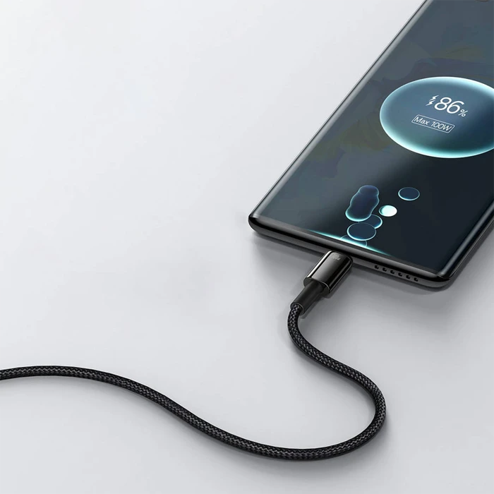کابل شارژ 2 متری USB به Type-C باسئوس مدل TUNGSTEN GOLD CAWJ000101