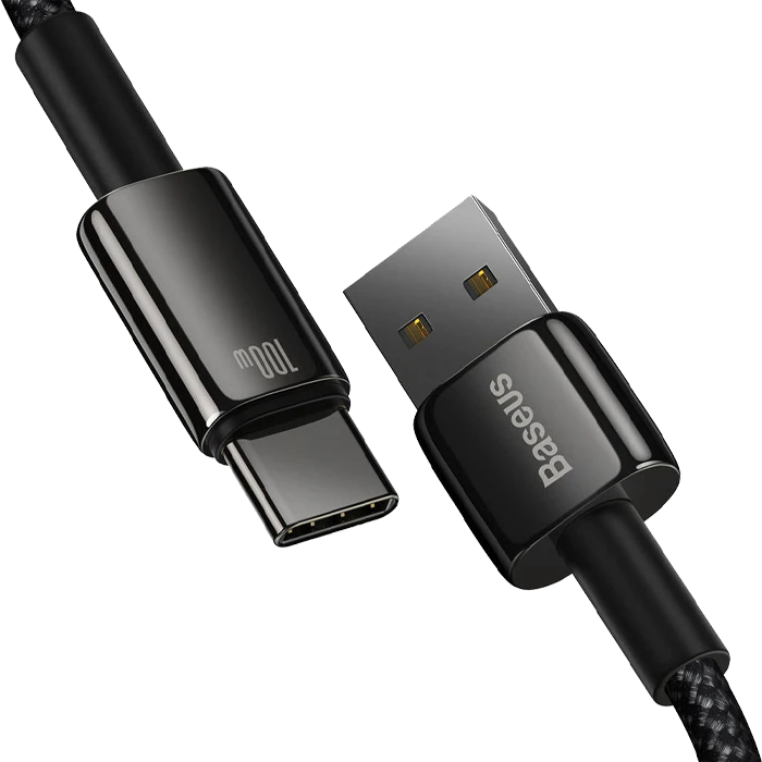 کابل شارژ 2 متری USB به Type-C باسئوس مدل TUNGSTEN GOLD CAWJ000101