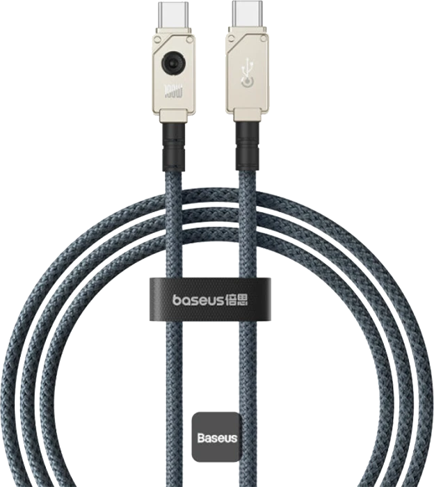 BASEUS ARAMID CB000051 1M WHITE TYPE-C TO TYPE-C CABLE