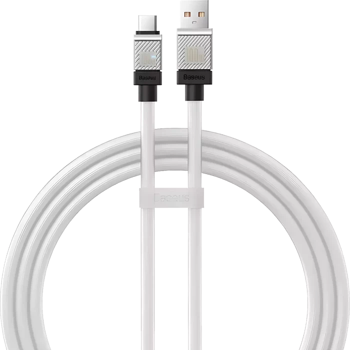 BASEUS COOLPLAY CAKW-000602 FAST CHARGE 1M WHITE USB TO TYPE-C CABLE