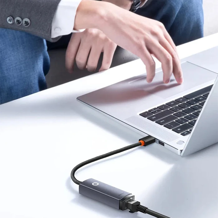 کابل تبدیل 20 سانتی متری USB به LAN باسئوس مدل AIRJOY