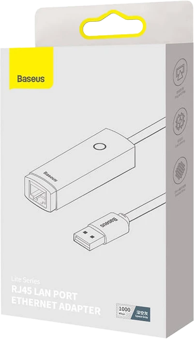 کابل تبدیل 20 سانتی متری USB به LAN باسئوس مدل AIRJOY