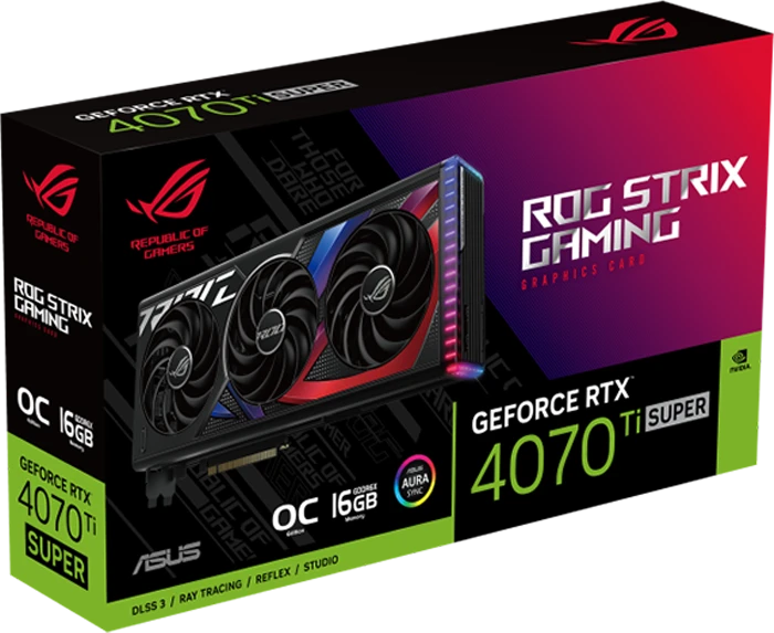 کارت گرافیک ASUS مدل ROG Strix GeForce RTX 4070 Ti SUPER 16GB GDDR6X OC Edition