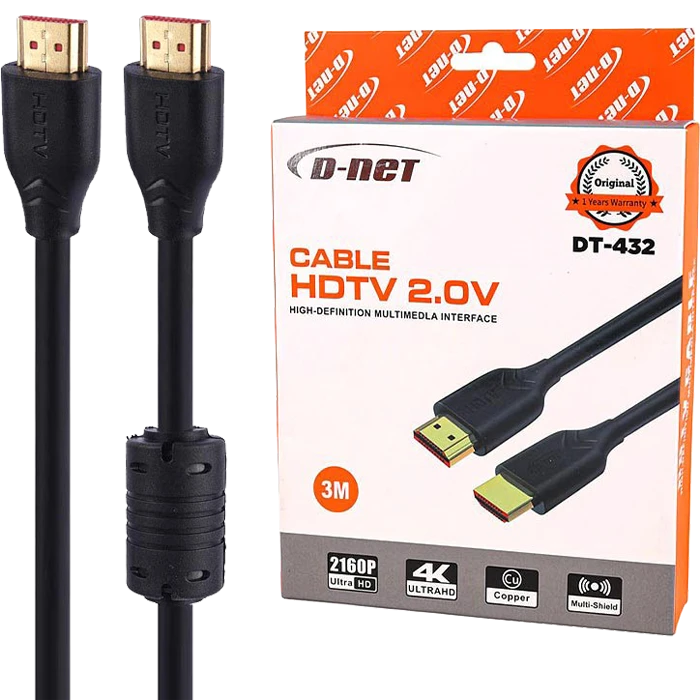 کابل 3 متری HDMI برند دی نت مدل DT-432