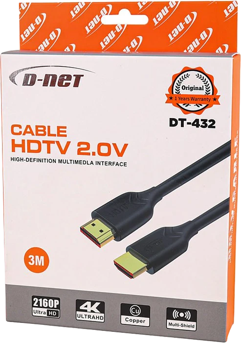 کابل 3 متری HDMI برند دی نت مدل DT-432