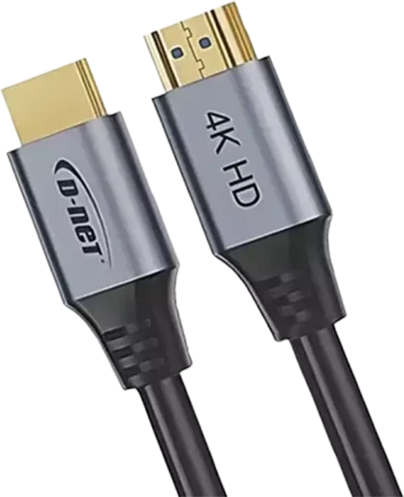 D-NET 1.5M 4K DT424 HDTV BLACK HDMI CABLE