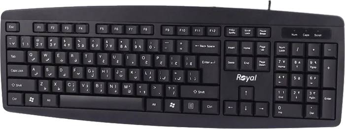 ROYAL RK315 BLACK WIRED KB