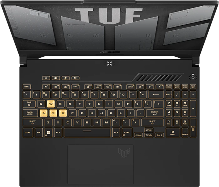 لپ تاپ گیمینگ 15.6 اینچ Asus مدل TUF Gaming F15 FX507ZC4- HN132 (i7 12700H-16GB-1TB SSD-RTX3050-FHD-Backlight)