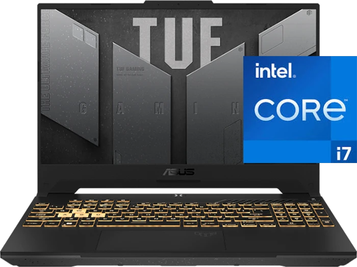 لپ تاپ گیمینگ 15.6 اینچ Asus مدل TUF Gaming F15 FX507ZC4- HN132 (i7 12700H-16GB-1TB SSD-RTX3050-FHD-Backlight)