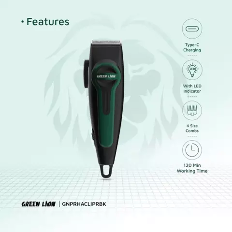 ماشین اصلاح سر و صورت Green Lion مدل Professional Hair Clipper