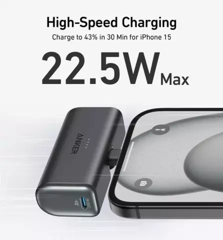 پاور بانک 5000 میلی آمپر ساعت Anker مدل Nano A1653