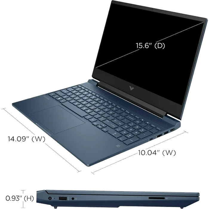 لپ تاپ گیمینگ 15.6 اینچ HP مدل Victus 15-FA0033DX (i5 12450H-8GB-512GB SSD-RTX3050-FHD-Backlight)