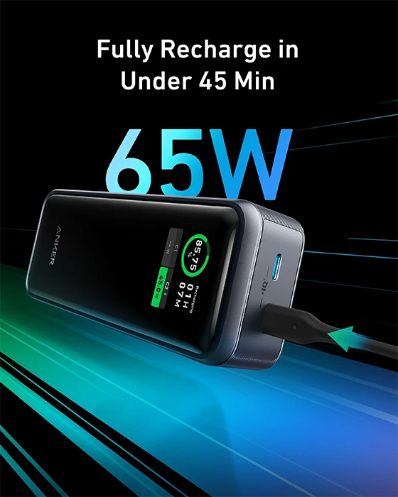 پاوربانک 12000 میلی آمپر ساعت Anker مدل Prime A1335