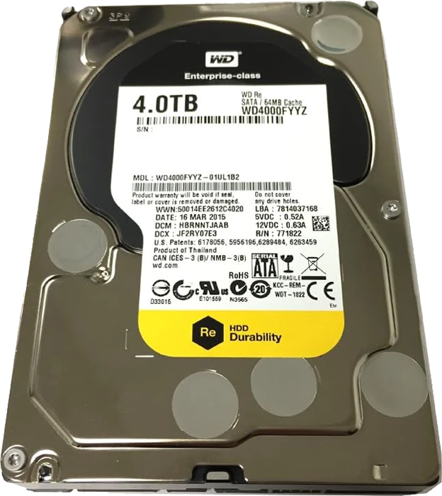 4TB WD BLACK WD4000FYYZ SATA III 64MB SHERKATI HARD