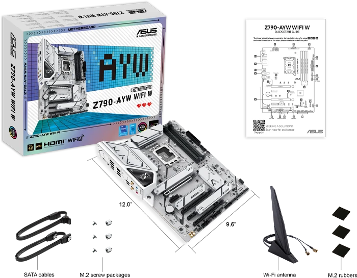 مادربرد ASUS مدل Z790-AYW WIFI W