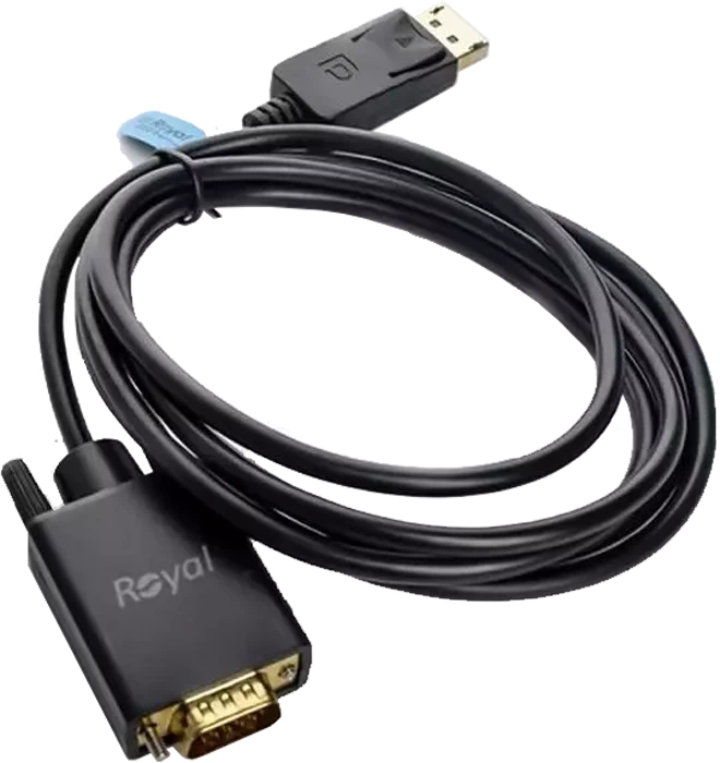 کابل تبدیل 3 متری DisplayPort به VGA رویال