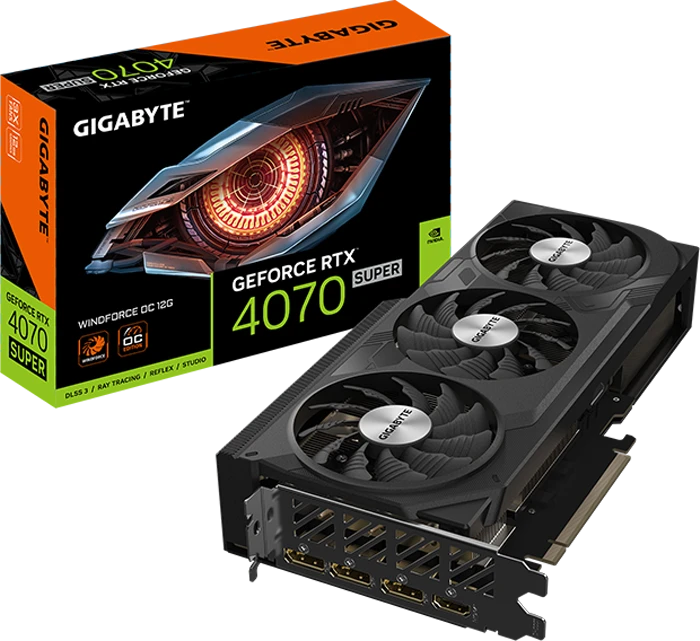 کارت گرافیک GIGABYTE مدل GeForce RTX 4070 SUPER WINDFORCE OC 12G