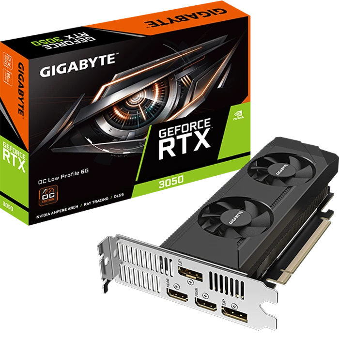 کارت گرافیک GIGABYTE مدل GeForce RTX 3050 OC Low Profile 6G