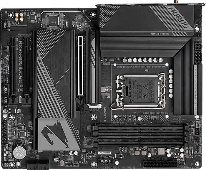 مادربرد GIGABYTE مدل B760 AORUS ELITE AX (rev. 1.x)