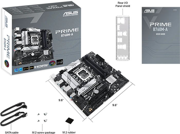 مادربرد ASUS مدل PRIME B760M-A