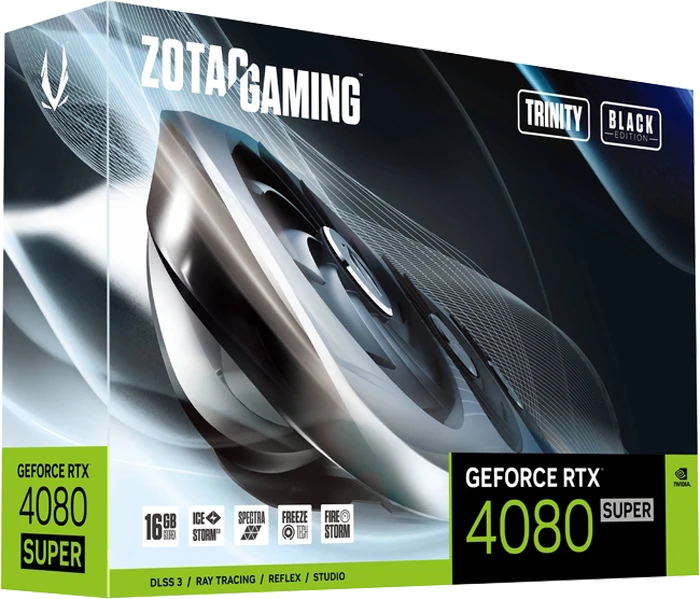 کارت گرافیک Zotac مدل GAMING GeForce RTX 4080 SUPER Trinity Black Edition 16GB GDDR6X