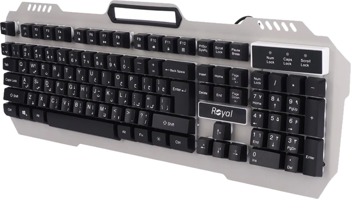 کیبورد سیمی گیمینگ Royal مدل RKG-615