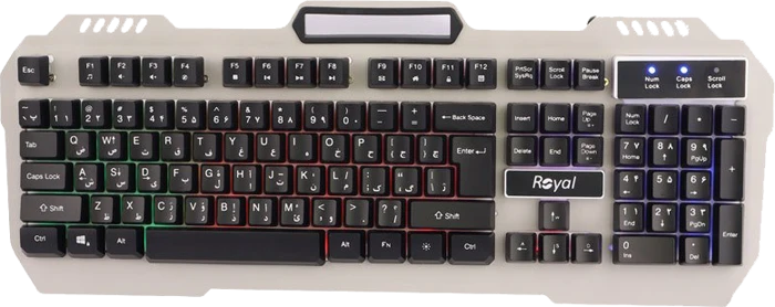 کیبورد سیمی گیمینگ Royal مدل RKG-615