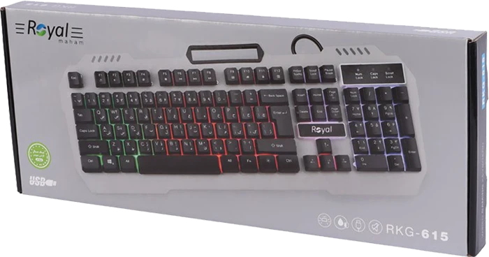 کیبورد سیمی گیمینگ Royal مدل RKG-615