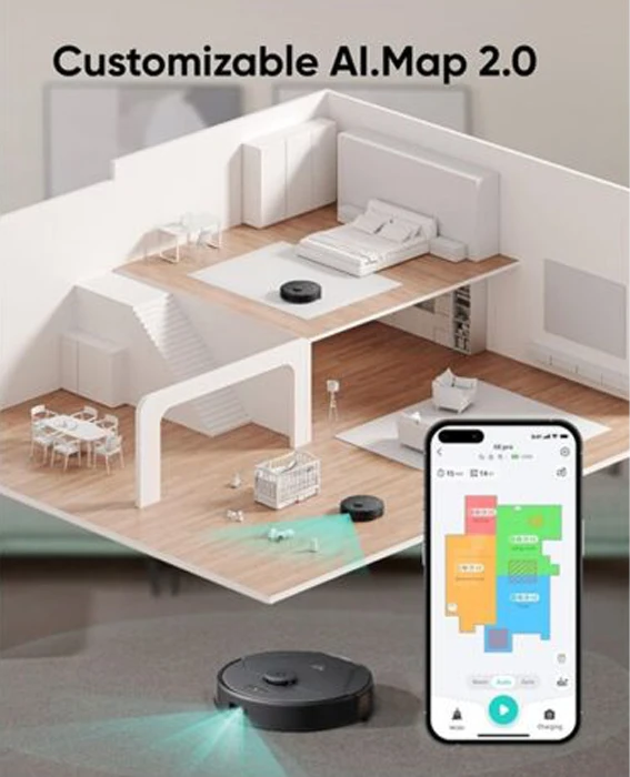 جاروبرقی رباتیک Eufy مدل X8 Pro T2266