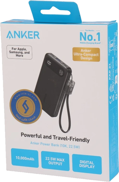 پاوربانک 10000 میلی آمپر ساعت Anker مدل PowerFul And Travel-Friendly A1257