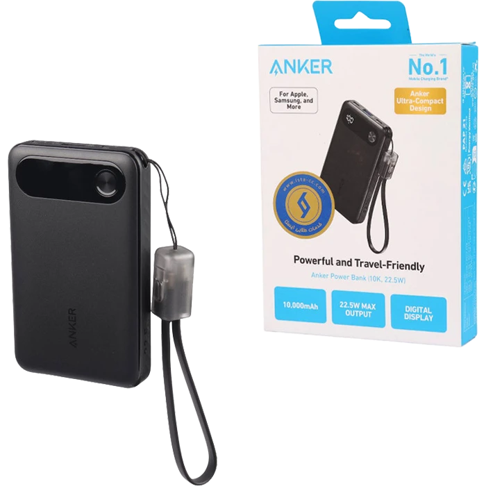 پاوربانک 10000 میلی آمپر ساعت Anker مدل PowerFul And Travel-Friendly A1257