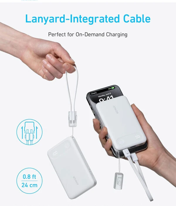 پاوربانک 10000 میلی آمپر ساعت Anker مدل PowerFul And Travel-Friendly A1257