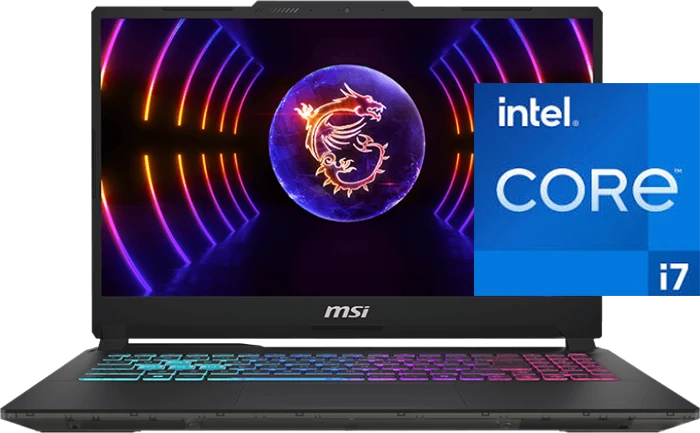 لپ تاپ گیمینگ 15.6 اینچ MSI مدل Cyborg 15 A13UDX (i7 13620H-32GB-1TB SSD-RTX3050-FHD-Backlite-BAG)