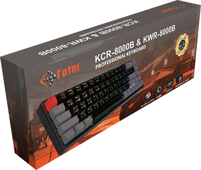 کیبورد بی سیم گیمینگ Fater مدل KWR-8000