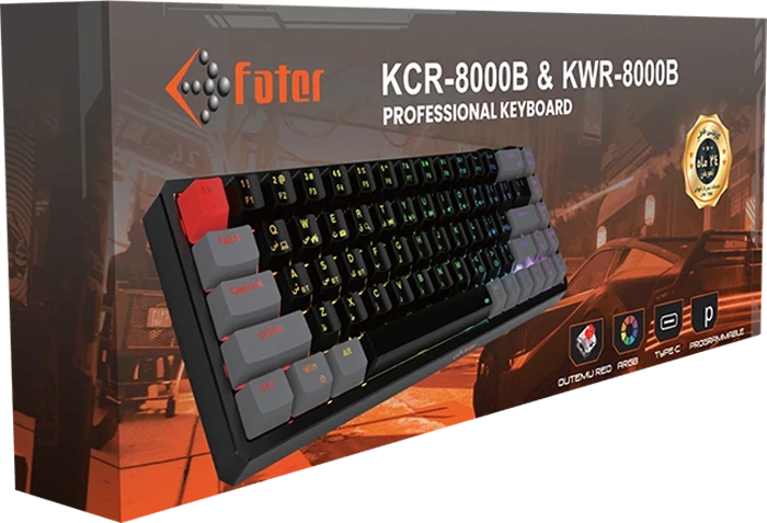 کیبورد بی سیم گیمینگ Fater مدل KWR-8000