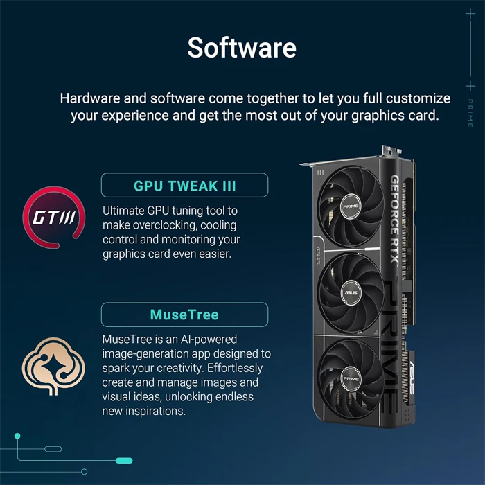 کارت گرافیک ASUS مدل PRIME GeForce RTX 5080 16GB GDDR7 OC Edition
