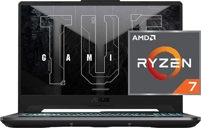 لپ تاپ گیمینگ 15.6 اینچ ASUS مدل TUF Gaming A15 FA506NFR-HN014 (R7 7435HS-16GB-512GB SSD-RTX 2050-FHD-Backlight)